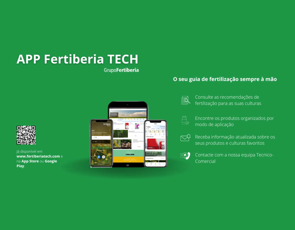 A ADP Fertilizantes lançou em final de junho a APP Fertiberia TECH, uma nova aplicação móvel de apoio aos agricultores, técnicos e distribuidores, com informação detalhada sobre a nutrição das culturas.